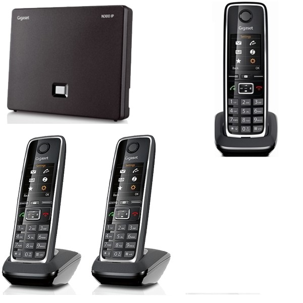 Téléphonie DECT : Gigaset C530 IP Trio Black